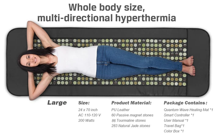 Matelas Quantum infrarouge (Jade - Tourmaline et aimants)