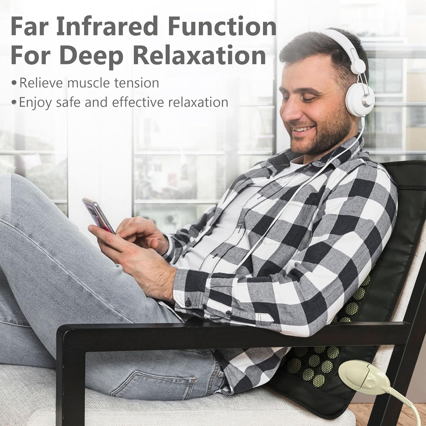 Matelas infrarouge chauffant et lumière photonique